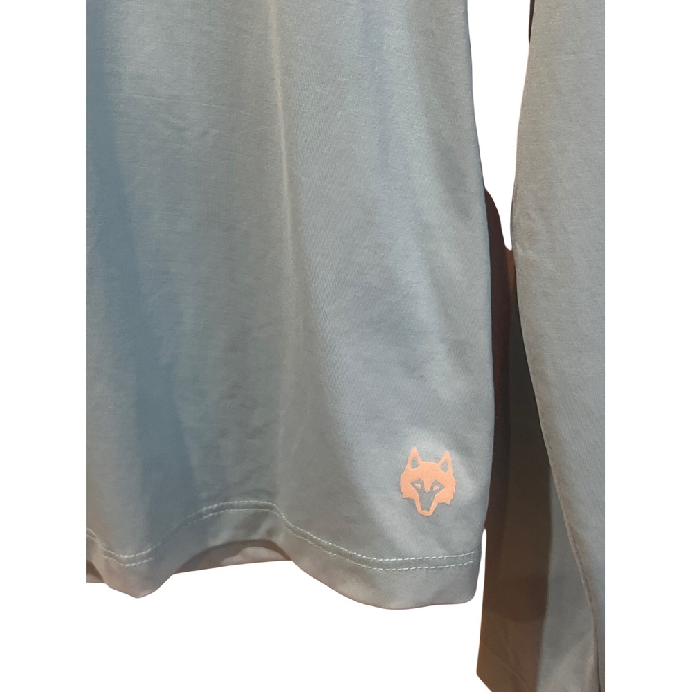 GREYSON‎ Long Sleeve Golf Polo Shirt Women's Medium Blue White Collar - Picture 3 of 6